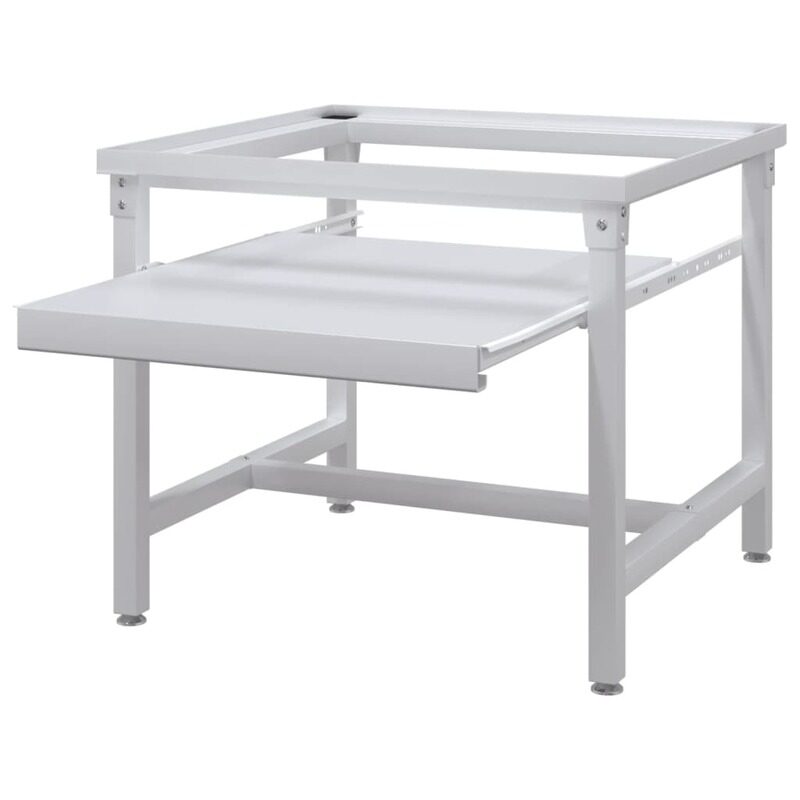 

vidaXL Washing Machine Pedestal with Pull-Out Shelf White