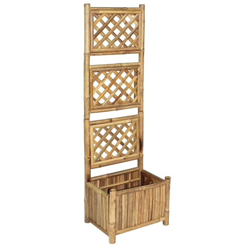 

vidaXL Garden Raised Bed with Trellis Bamboo 40 cm