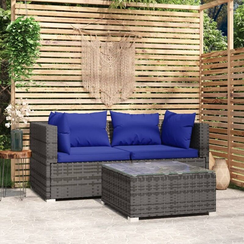 Vidaxl 3 piece garden best sale lounge set