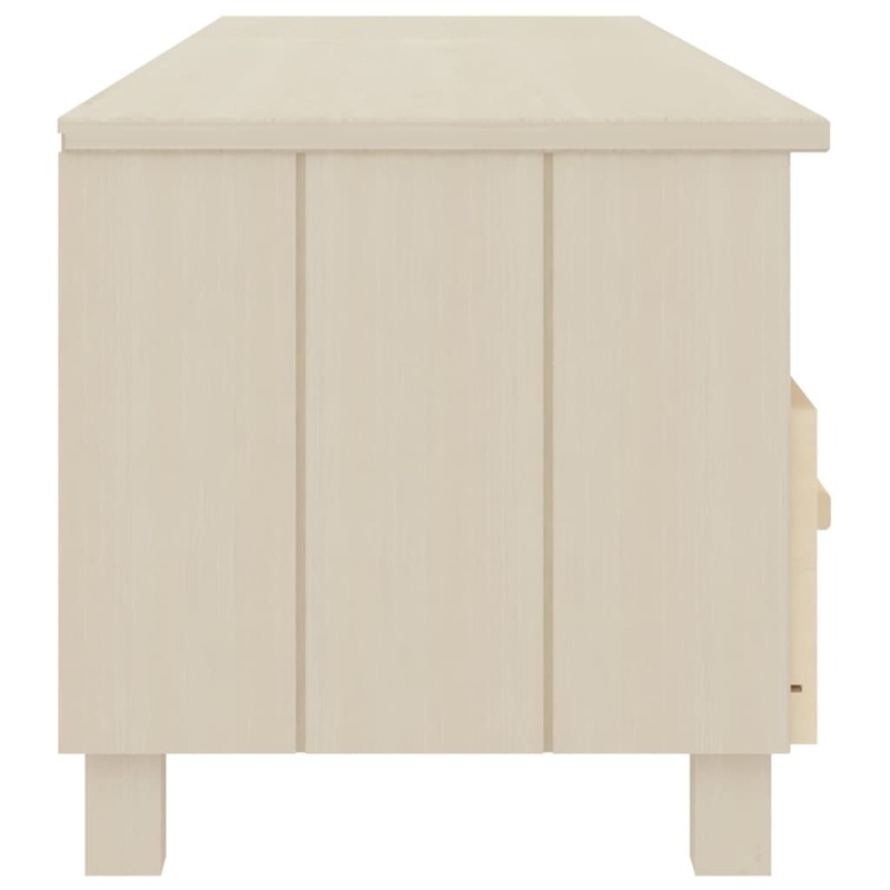 vidaXL TV Cabinet HAMAR Honey Brown 158x40x40 cm Solid Wood Pine