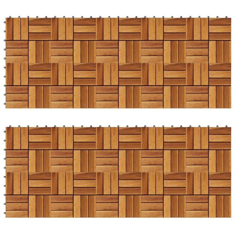 

vidaXL Decking Tiles 30 x 30 cm Acacia Set of 20