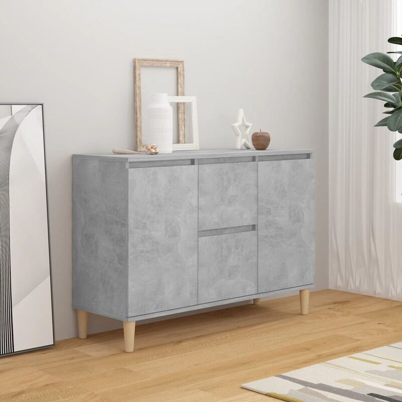 

vidaXL Sideboard Concrete Grey 103.5x35x70 cm Engineered Wood