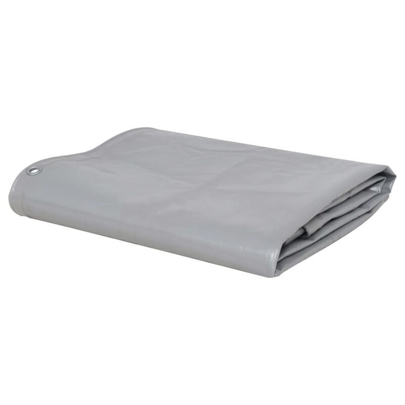 

vidaXL Tarpaulin 650 g/m 3x6 m Grey
