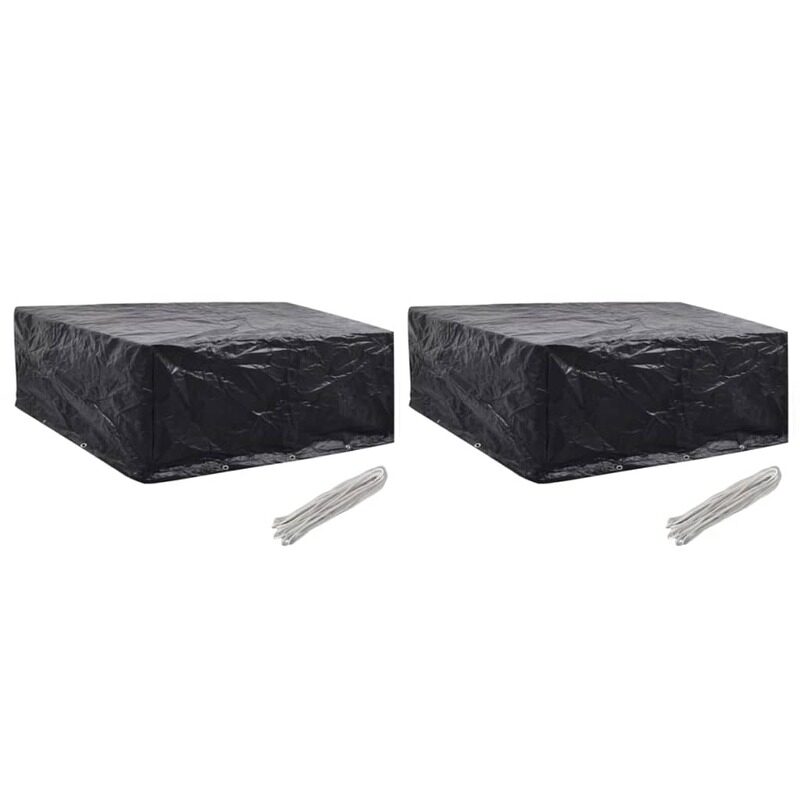 

vidaXL Garden Furniture Covers 2 pcs 10 Eyelets 260x260x90 cm