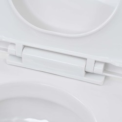vidaXL Wall-Hung Toilet Ceramic White