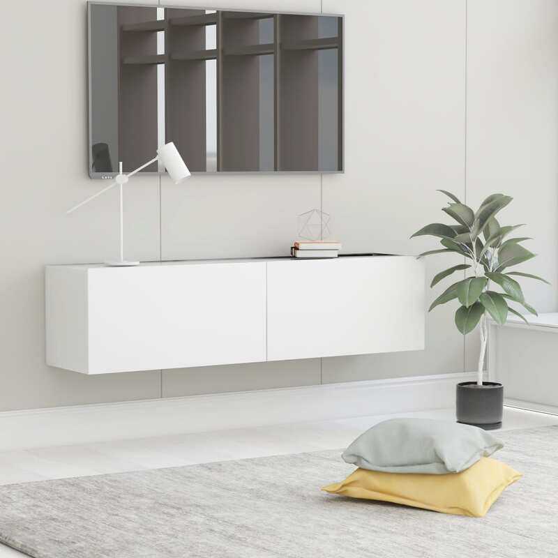 

vidaXL TV Cabinet White 120x30x30 cm Engineered Wood
