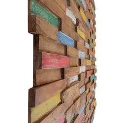 vidaXL Wall Cladding Panels 10 pcs 1.03 m Solid Teak Wood