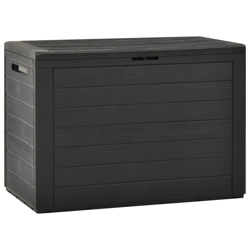 

vidaXL Garden Storage Box Anthracite 78x44x55 cm