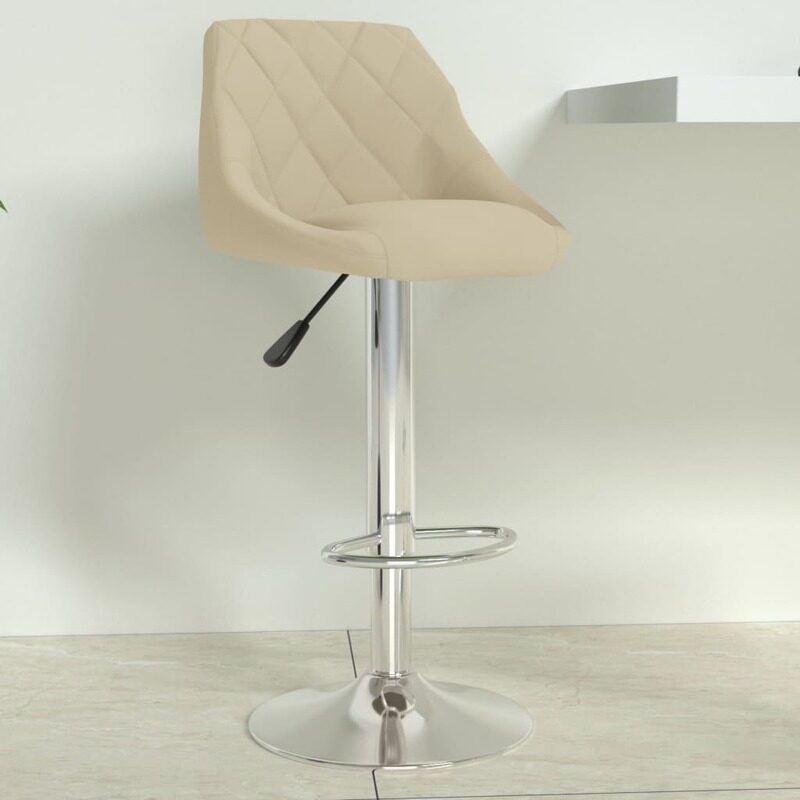 

vidaXL Bar Stool Cream Velvet