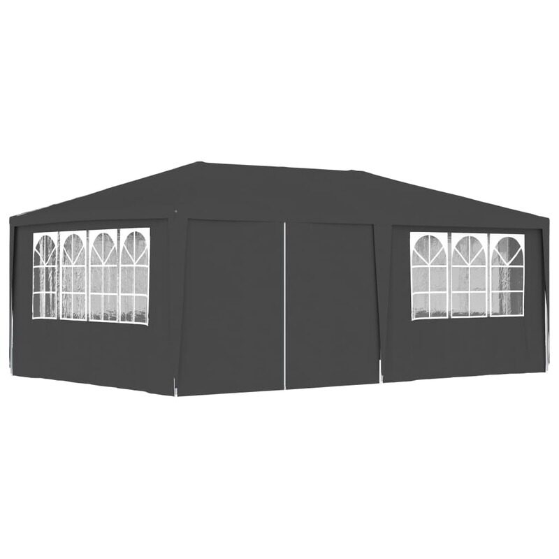 

vidaXL Professional Party Tent with Side Walls 4x6 m Anthracite 90 g/m