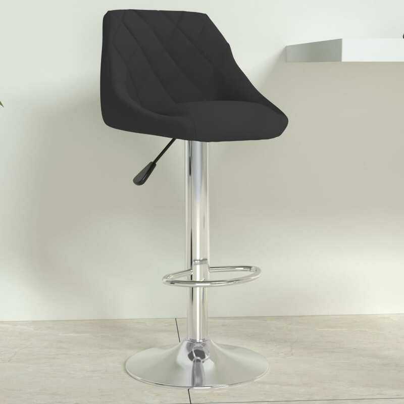 

vidaXL Bar Stool Black Velvet