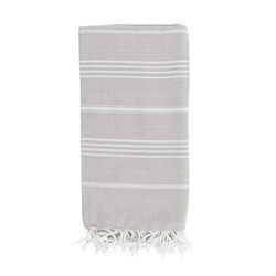 Context Turkish Peshtemal Towels 100% Organic Cotton & Prewashed Dye Towels For Bath, Pool, Beach, Spa, 40 X 70 Inches Gray