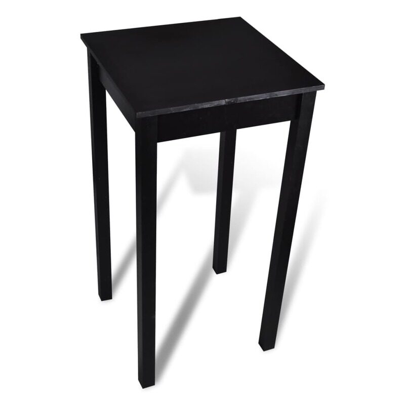 

vidaXL Bar Table MDF Black 55x55x107 cm