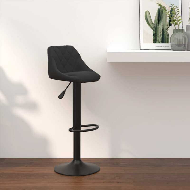 

vidaXL Bar Stool Black Velvet