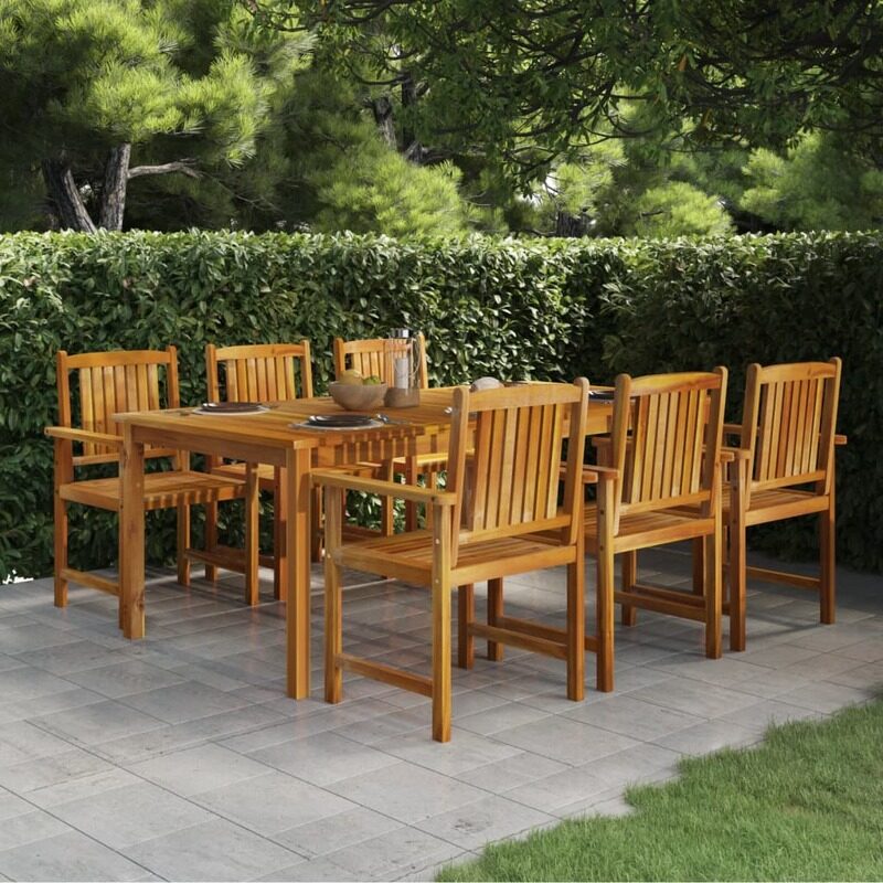 

vidaXL Garden Table 200x100x74 cm Solid Wood Acacia