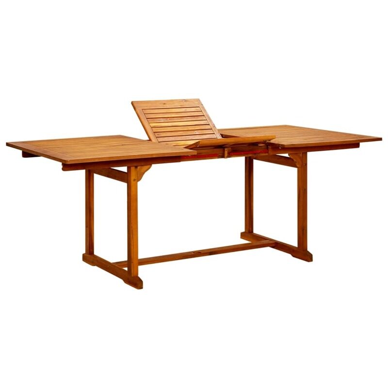 

vidaXL Garden Dining Table (150-200)x100x75 cm Solid Acacia Wood