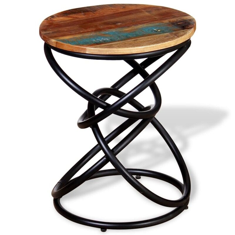

vidaXL End Table Solid Reclaimed Wood