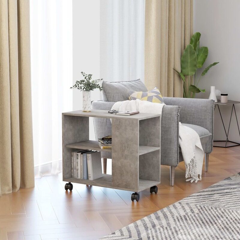 

vidaXL Side Table Concrete Grey 70x35x55 cm Engineered Wood