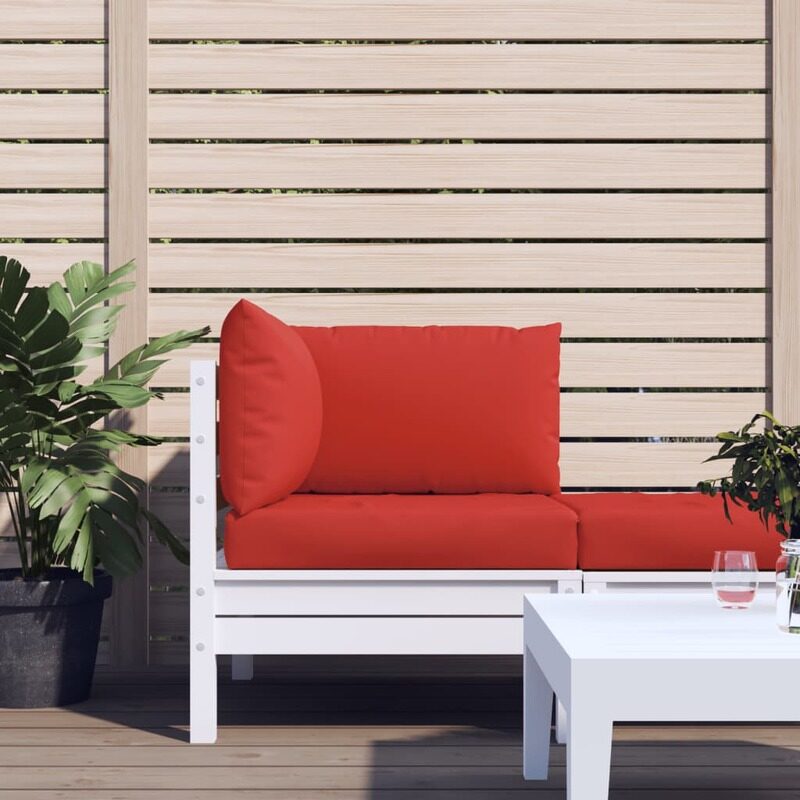 

vidaXL Pallet Sofa Cushions 3 pcs Red Fabric