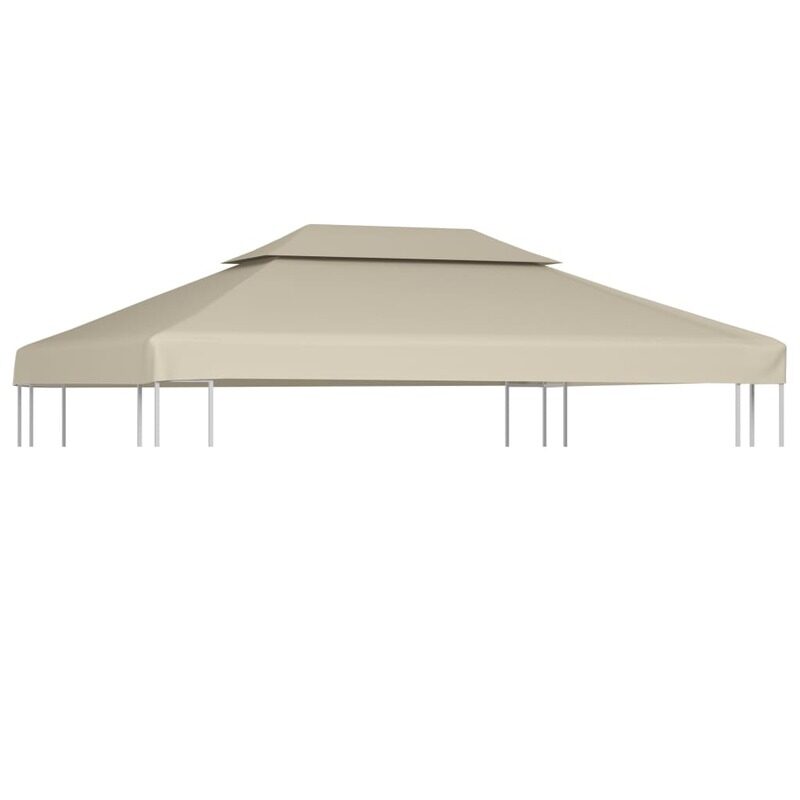 

vidaXL Gazebo Cover Canopy Replacement 310 g / m Beige 3 x 4 m