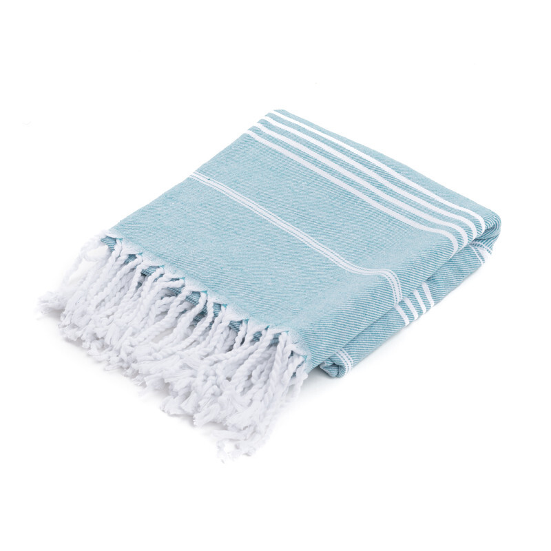 Context Turkish Peshtemal Towels  100% Organic Cotton & Prewashed Dye Towels For Bath, Pool, Beach, Spa, 40 X 70 Inches Teal