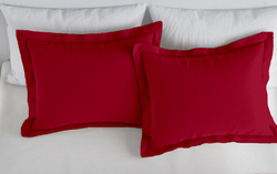 Context King Size Red Soft Wrinkle Free Microfiber Bed Sheet Set w/ Pillow Covers