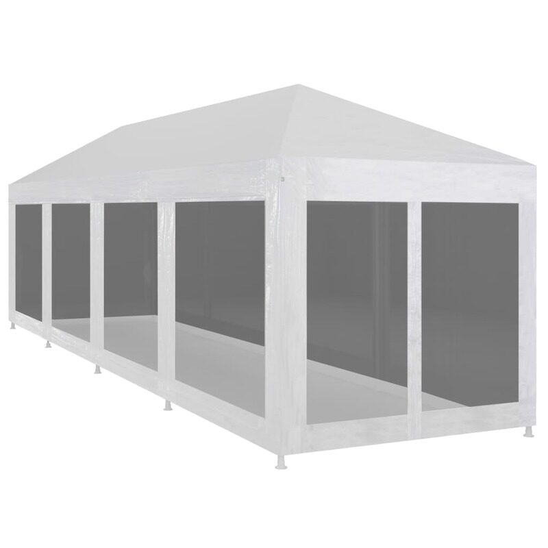 

vidaXL Party Tent with 10 Mesh Sidewalls 12x3 m