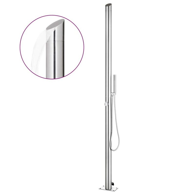 

vidaXL Garden Shower 220 cm Stainless Steel