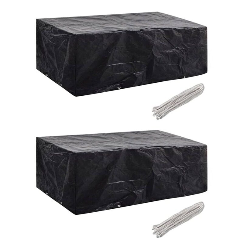 

vidaXL Garden Furniture Covers 2 pcs 8 Eyelets 200x160x70 cm