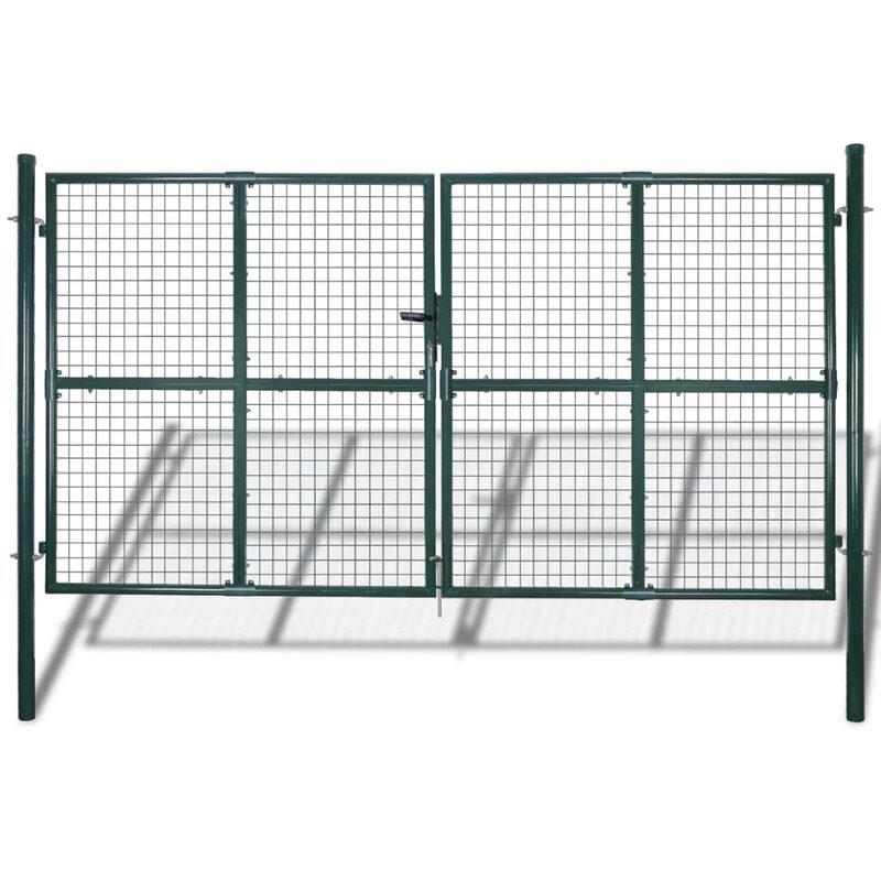 

vidaXL Garden Mesh Gate Fence Door Wall Grille 289 x 175 cm