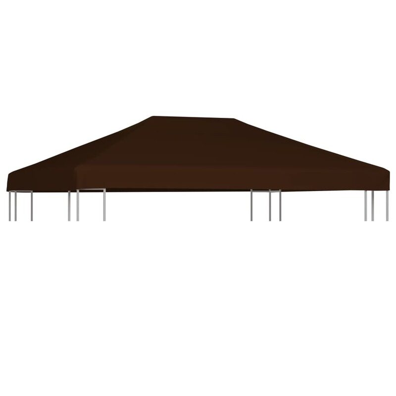 

vidaXL Gazebo Top Cover 310 g/m 3x4 m Brown