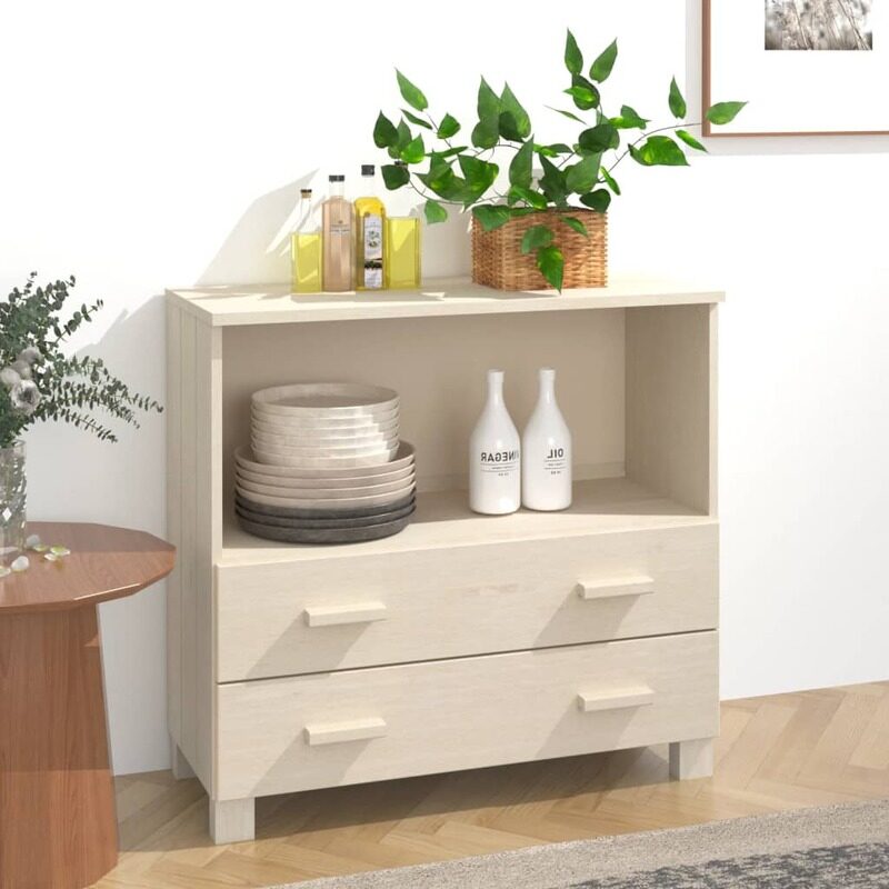 

vidaXL Sideboard HAMAR Honey Brown 85x35x80 cm Solid Wood Pine
