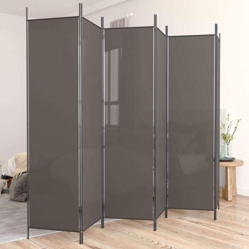 

vidaXL 6-Panel Room Divider Anthracite 300x200 cm Fabric