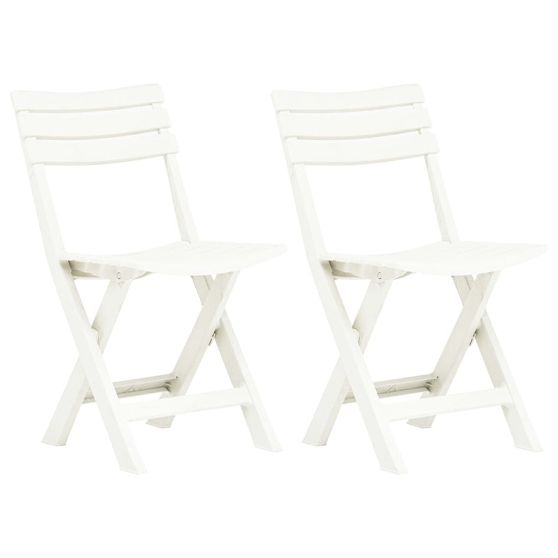 White folding garden deals chairs