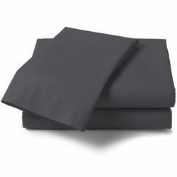 Context Queen Size Dark Gray Soft Wrinkle Microfiber Free Bed Sheet Set w/ Pillow Covers