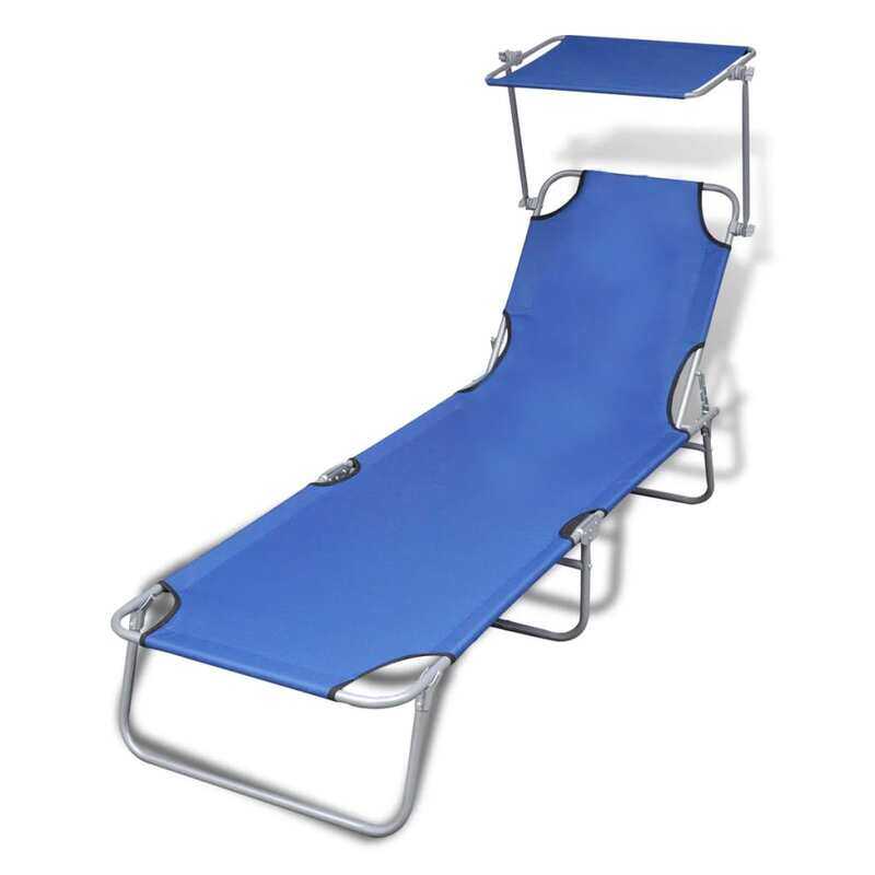 Foldaway store sun lounger