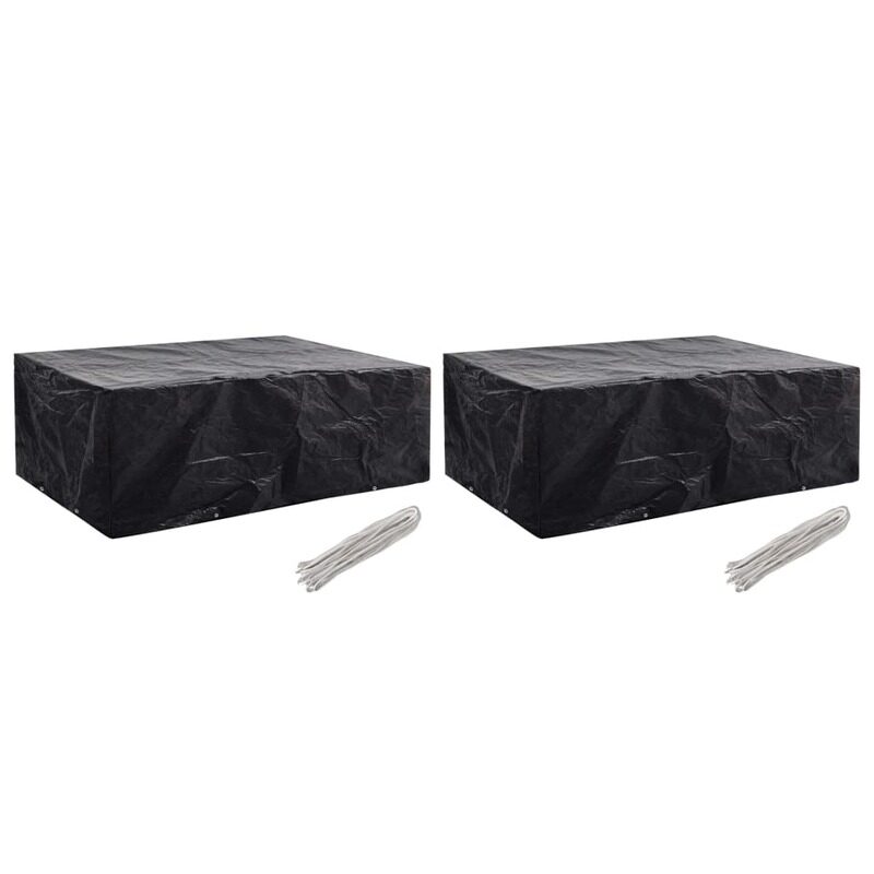 

vidaXL Garden Furniture Covers 2 pcs 8 Eyelets 242x162x100 cm