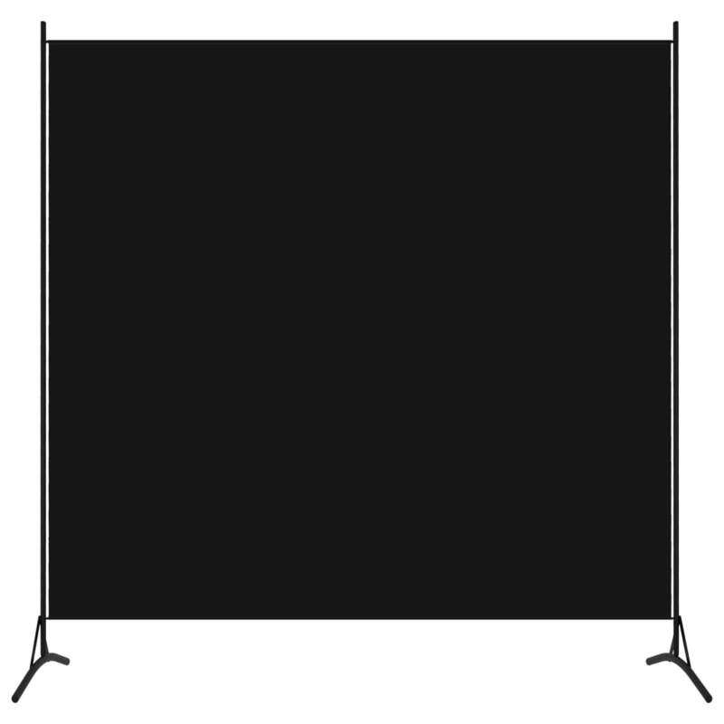 vidaXL 1-Panel Room Divider Black 175x180 cm