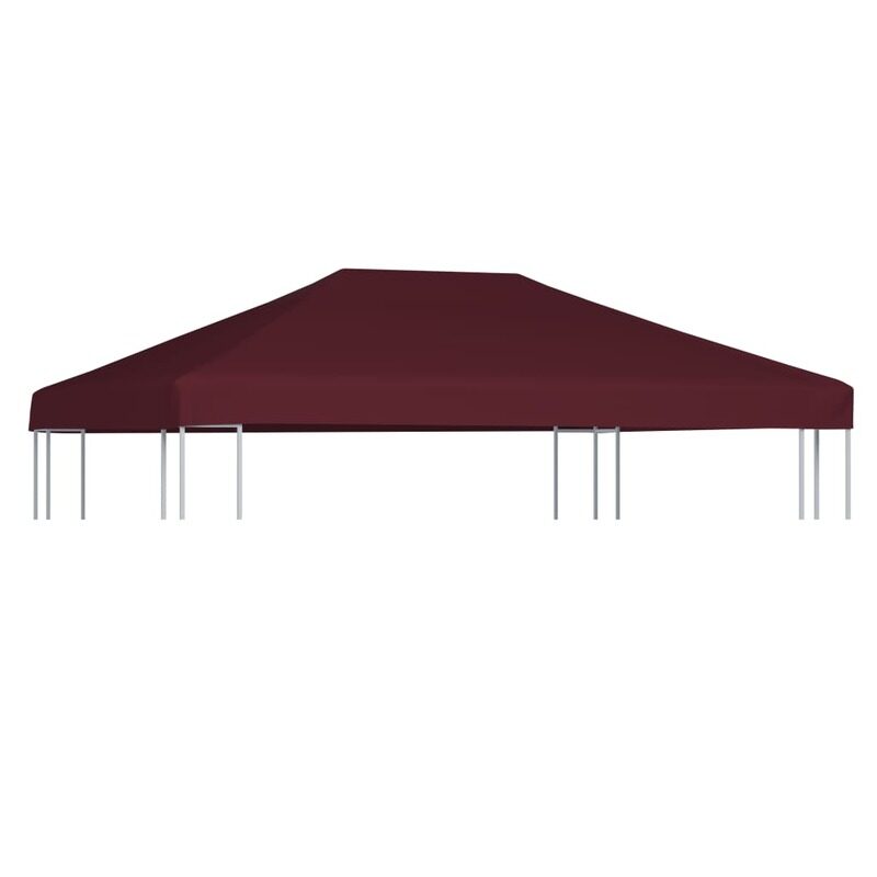 

vidaXL Gazebo Top Cover 310 g/m 3x4 m Bordeaux