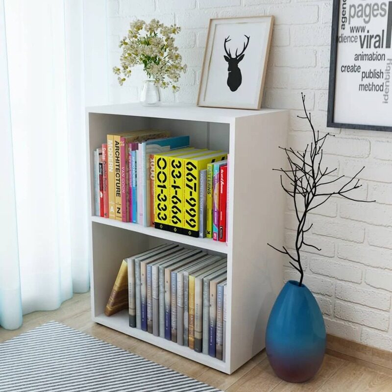 

vidaXL Bookshelf Engineered Wood 60x31x78 cm White