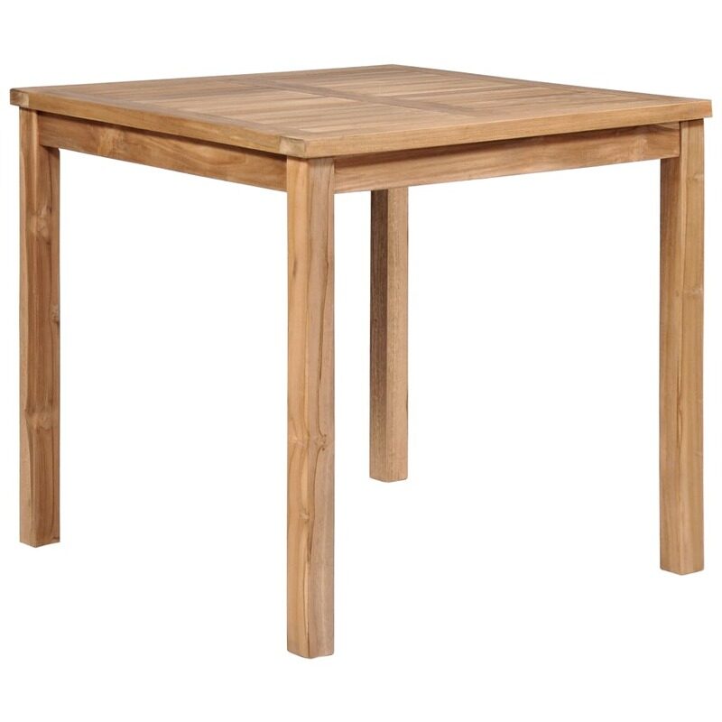 

vidaXL Garden Table 80x80x77 cm Solid Teak Wood