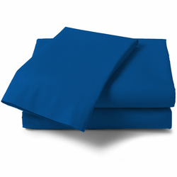 Context King Size Blue Soft Wrinkle Free Microfiber Bed Sheet Set w/ Pillow Covers