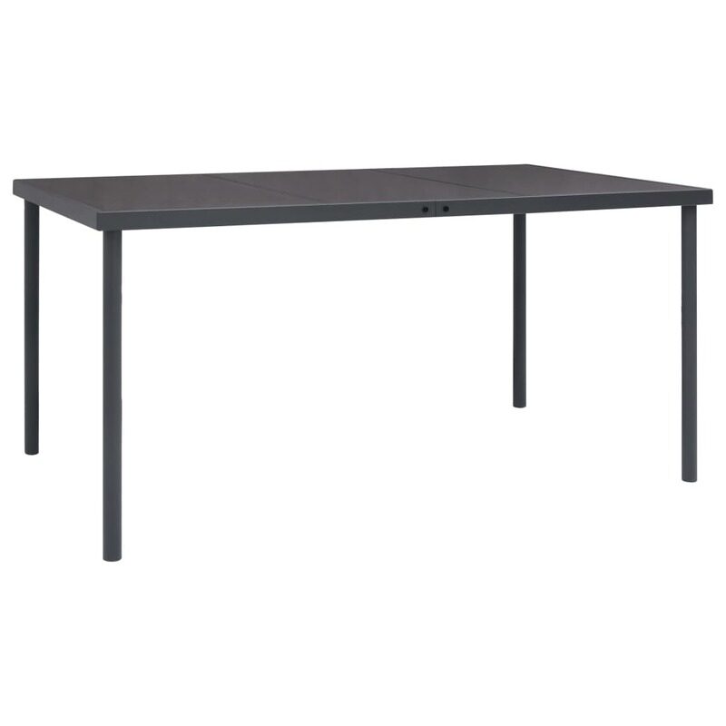

vidaXL Outdoor Dining Table Anthracite 150x90x74 cm Steel