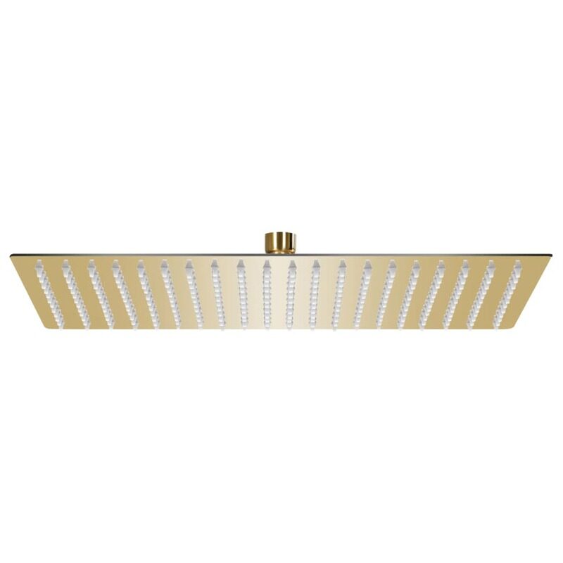 

vidaXL Rain Shower Head Stainless Steel 50x30 cm Rectangular Gold