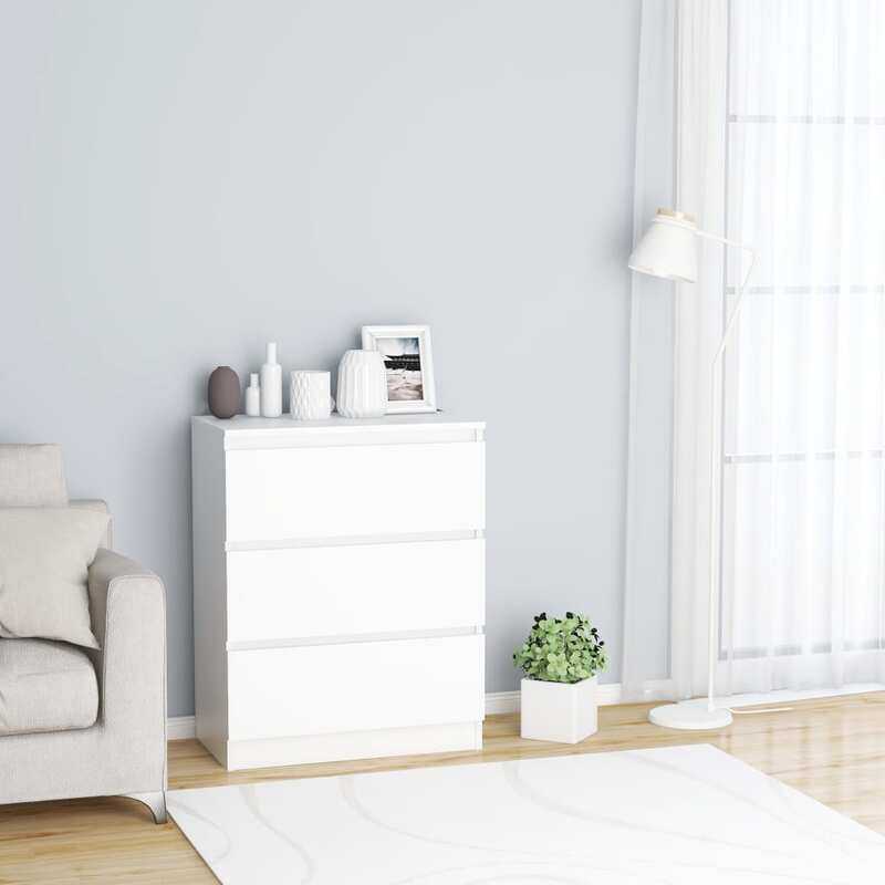 

vidaXL Sideboard White 60x35x76 cm Engineered Wood