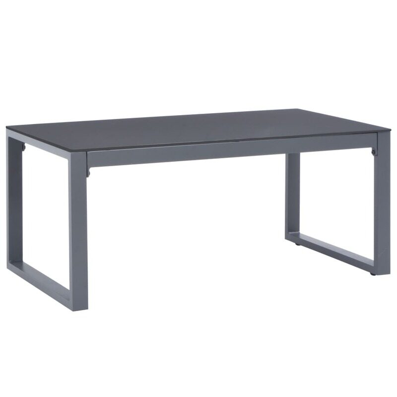 

vidaXL Coffee Table 90x50x40 cm Aluminium