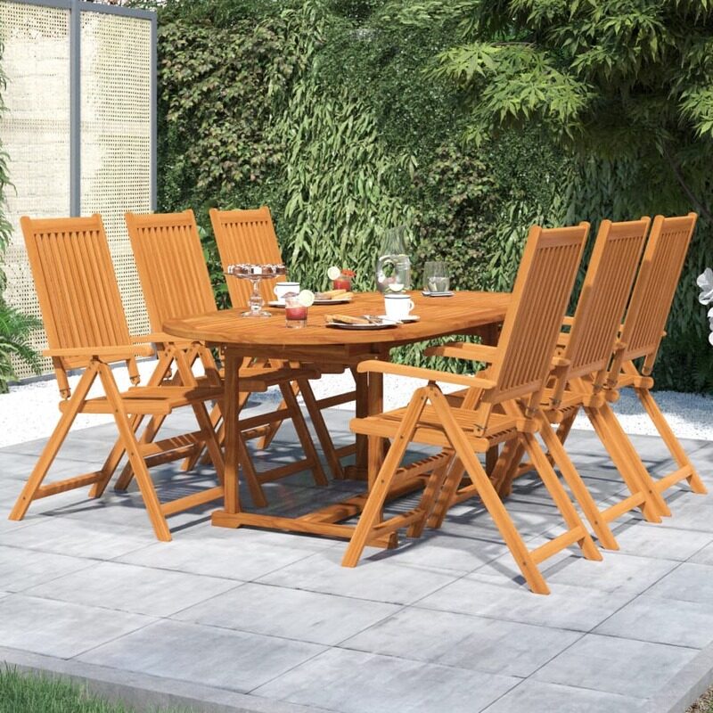 

vidaXL 7 Piece Garden Dining Set Solid Wood Acacia
