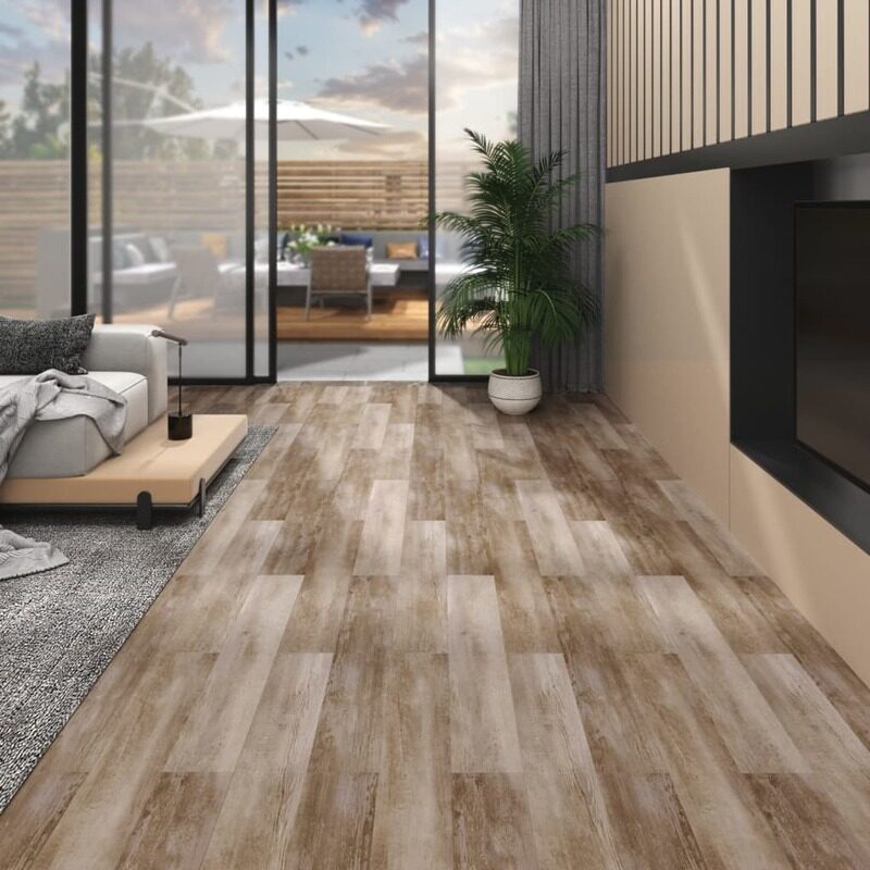 

vidaXL PVC Flooring Planks 5.02 m 2 mm Self-adhesive Wood Wash