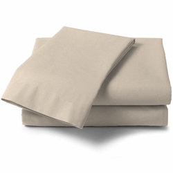 Context King Size Cream Soft Wrinkle Free Microfiber Bed Sheet Set w/ Pillow Covers