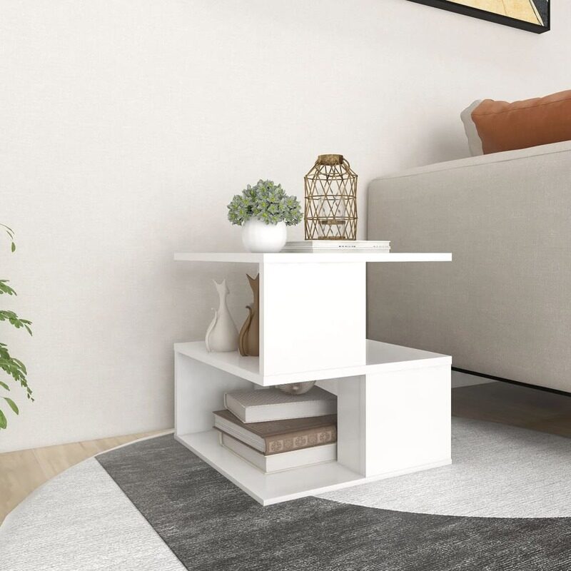 

vidaXL Side Table White 40x40x40 cm Engineered Wood